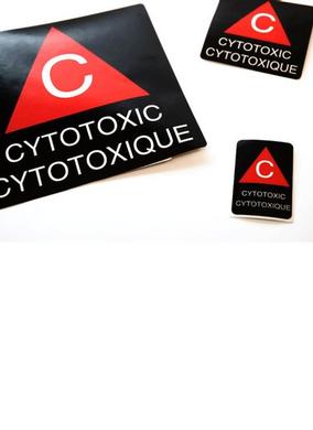 Étiquettes pour produits cytotoxiques