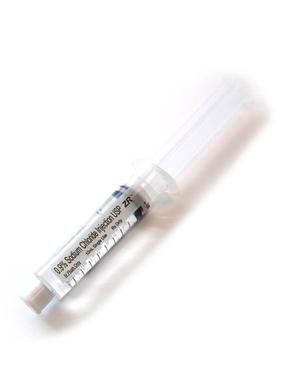 ZR® Prefilled Saline Syringe